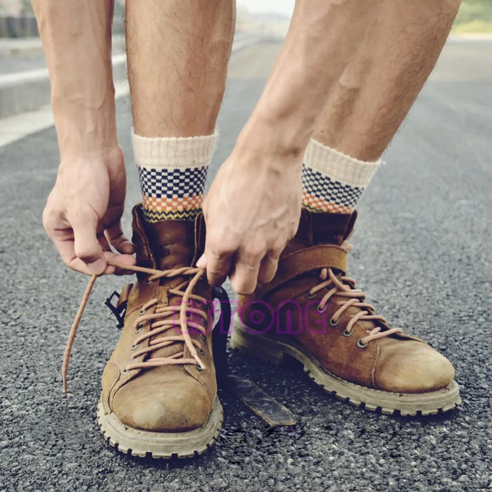 4 paires de chaussettes chaudes vintage