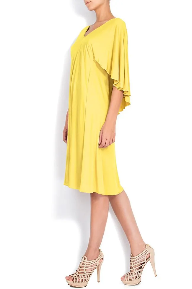 Arona Carelli Robe en satin façon cape