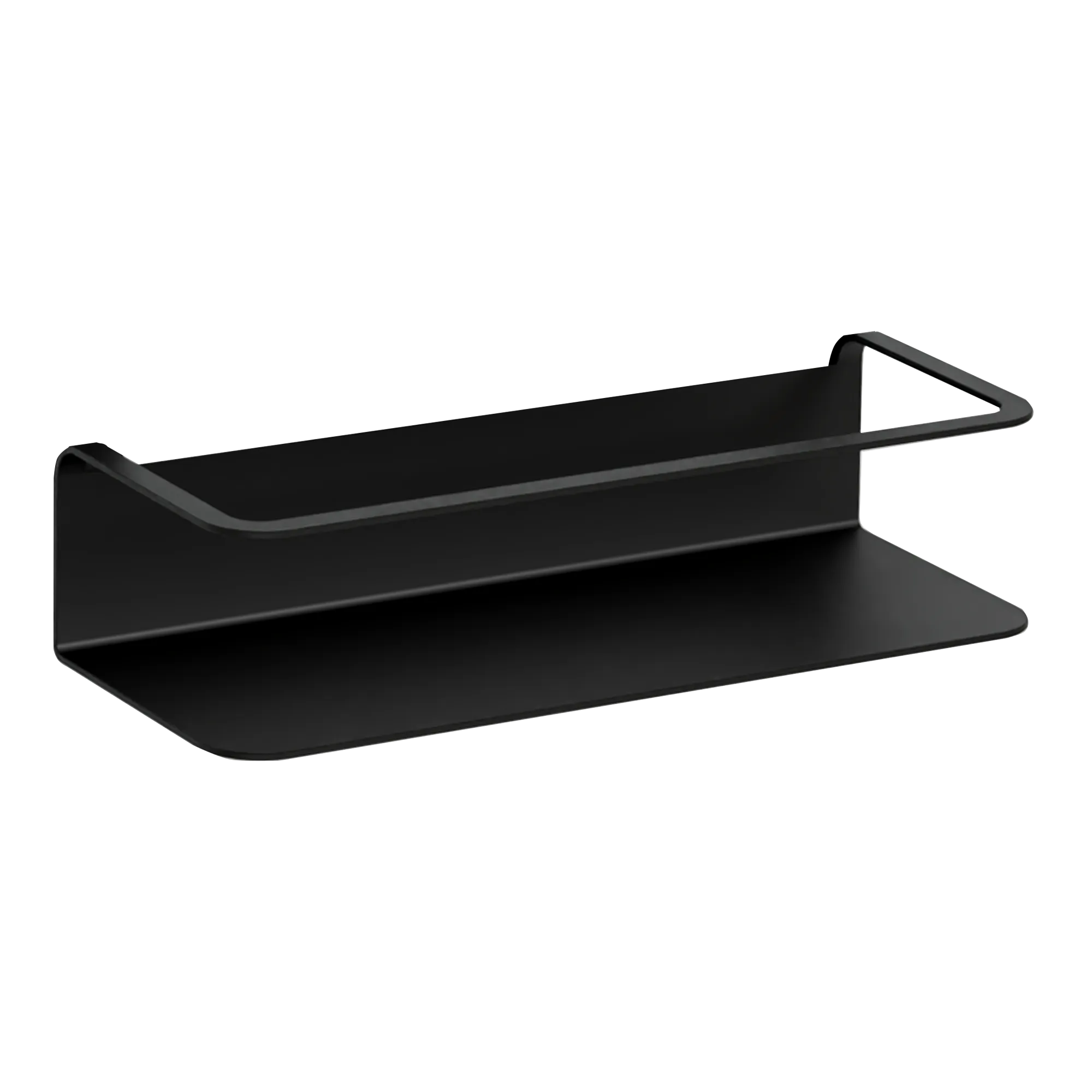 Blaufoss Tika porte-shampooing seul avec fixation murale noir mat