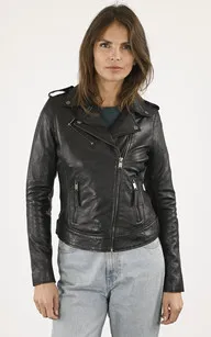 Blouson agneau noir La Canadienne - La Canadienne - Blousons Cuir Noir