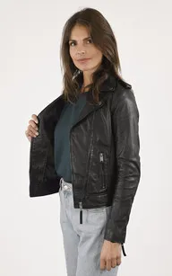 Blouson agneau noir La Canadienne - La Canadienne - Blousons Cuir Noir