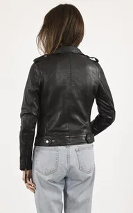 Blouson agneau noir La Canadienne - La Canadienne - Blousons Cuir Noir