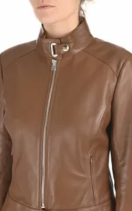 Blouson chic agneau camel La Canadienne - La Canadienne - Blousons Cuir Camel