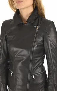 Blouson cuir agneau noir La Canadienne - La Canadienne - Blousons Cuir Noir