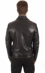 Blouson Cuir Homme La Canadienne - La Canadienne - Blousons Cuir Noir