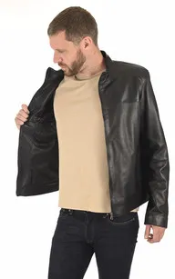 Blouson cuir homme noir La Canadienne - La Canadienne - Blousons Cuir Noir