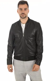 Blouson en cuir noir La Canadienne - La Canadienne - Blousons Cuir Noir