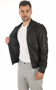 Blouson en cuir noir La Canadienne - La Canadienne - Blousons Cuir Noir