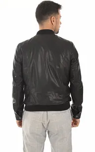 Blouson en cuir noir La Canadienne - La Canadienne - Blousons Cuir Noir