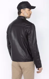 Blouson LCBIKER cuir Black Schott - La Canadienne - Blousons Cuir Noir