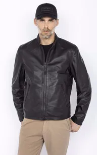 Blouson LCBIKER cuir Black Schott - La Canadienne - Blousons Cuir Noir