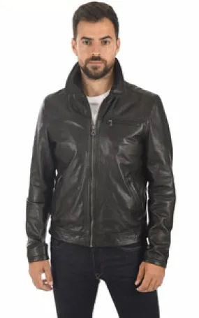 Blouson Major Cuir Noir Daytona 73 - La Canadienne - Blousons Cuir Noir