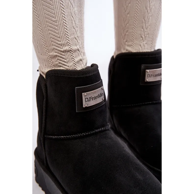 Bottes de neige à plateforme imperméables végétaliennes D.Franklin DFSH371004 Noir le noir