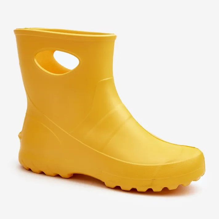 Bottines En Caoutchouc Imperméables Femme LEMIGO Garden 752 Jaune