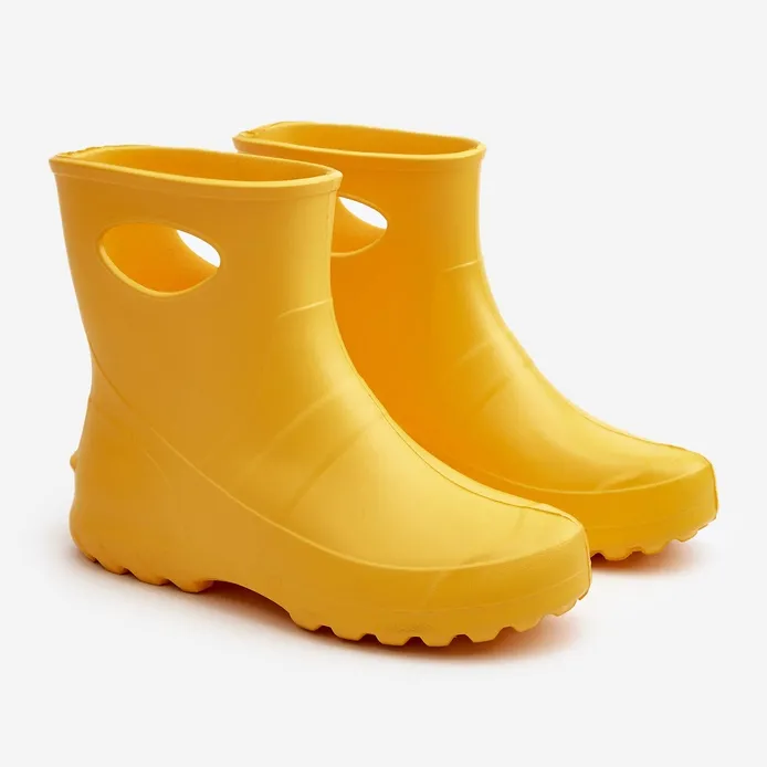 Bottines En Caoutchouc Imperméables Femme LEMIGO Garden 752 Jaune