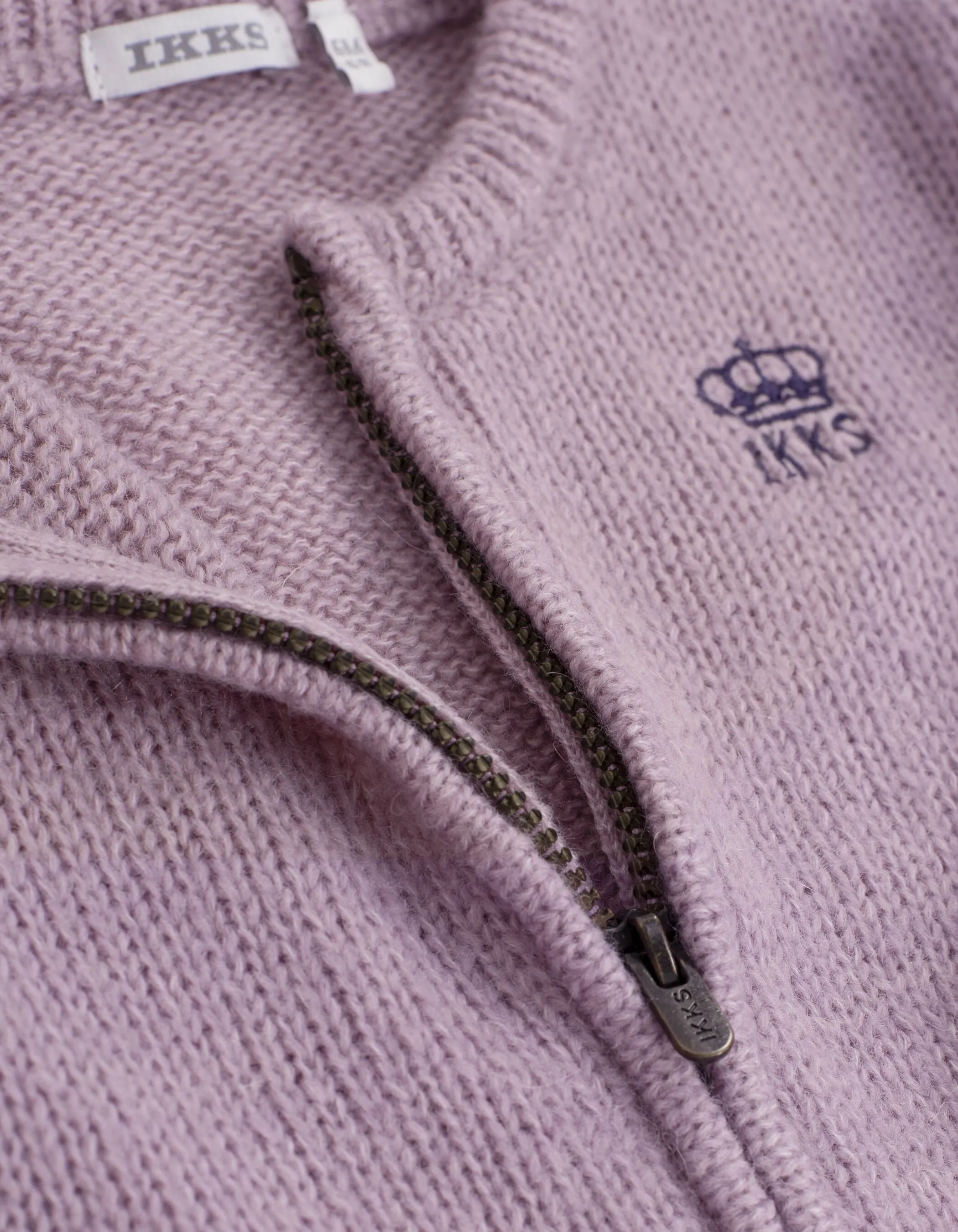 Cardigan lilas tricot zippé bébé fille 