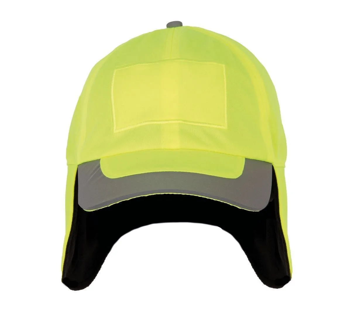 Casquette d'hiver avec patch - Adulte - KP214 - jaune fluo 