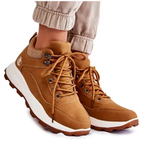 Chaussures Trekking Chaudes Femme Trappers Camel Otto brun