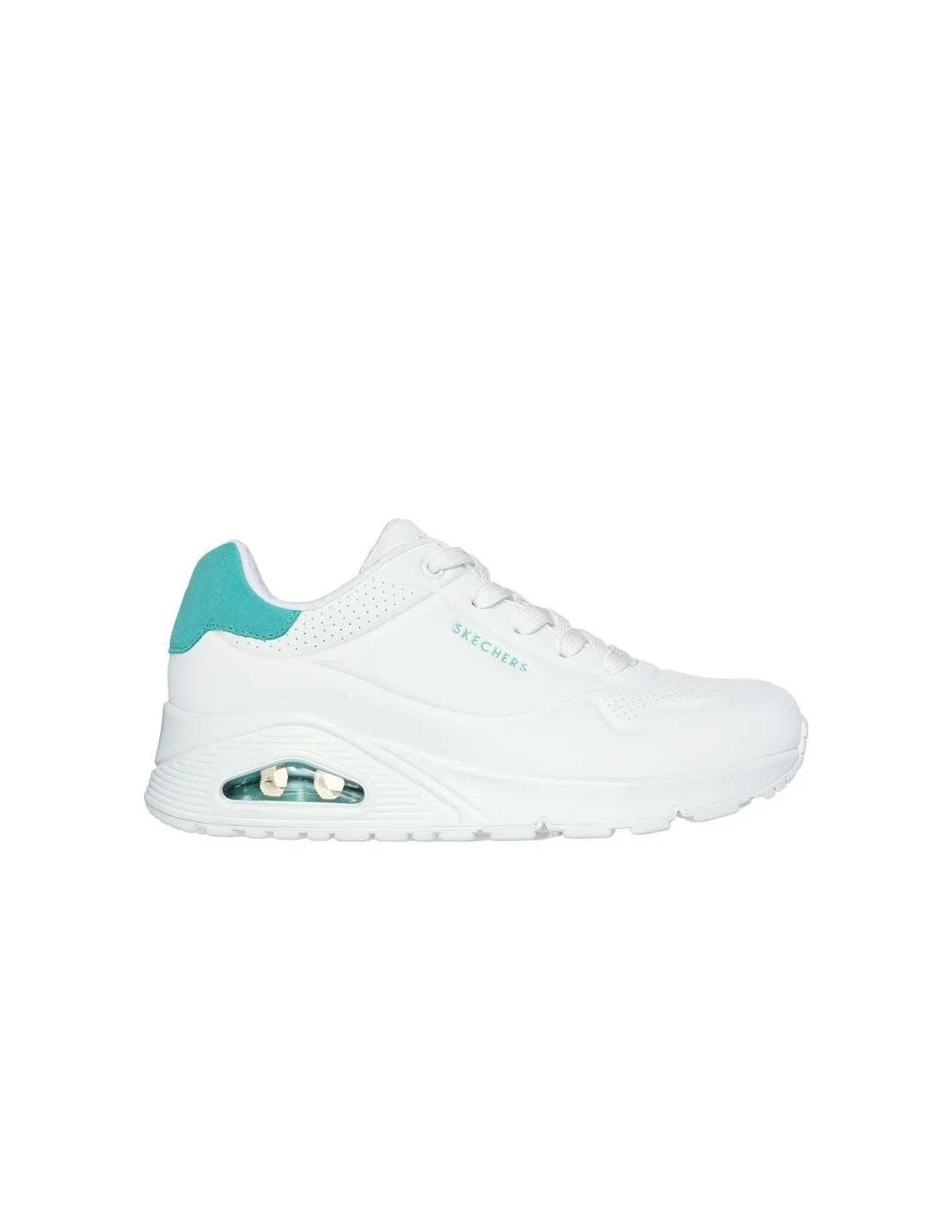 ChaussuresSkechers Uno - Pop Back Femme Blanc violet