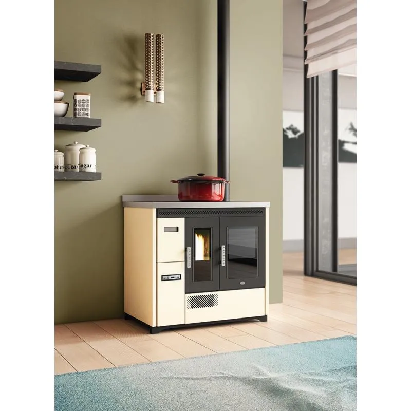 Cuisinière à granulés avec four ventilé - EVA CALOR Enrica 9 kW
