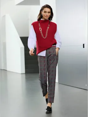 Débardeur en tricot 30% laine vierge (mérinos)