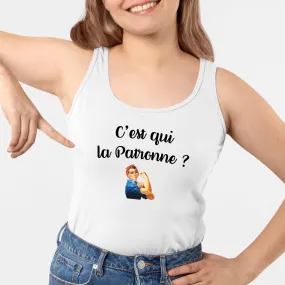 Débardeur Femme C'est qui la patronne