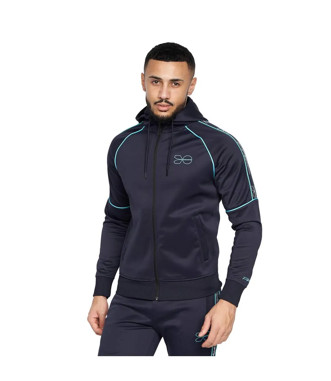 Ensemble de survêtement kraftworks homme bleu marine / vert Crosshatch