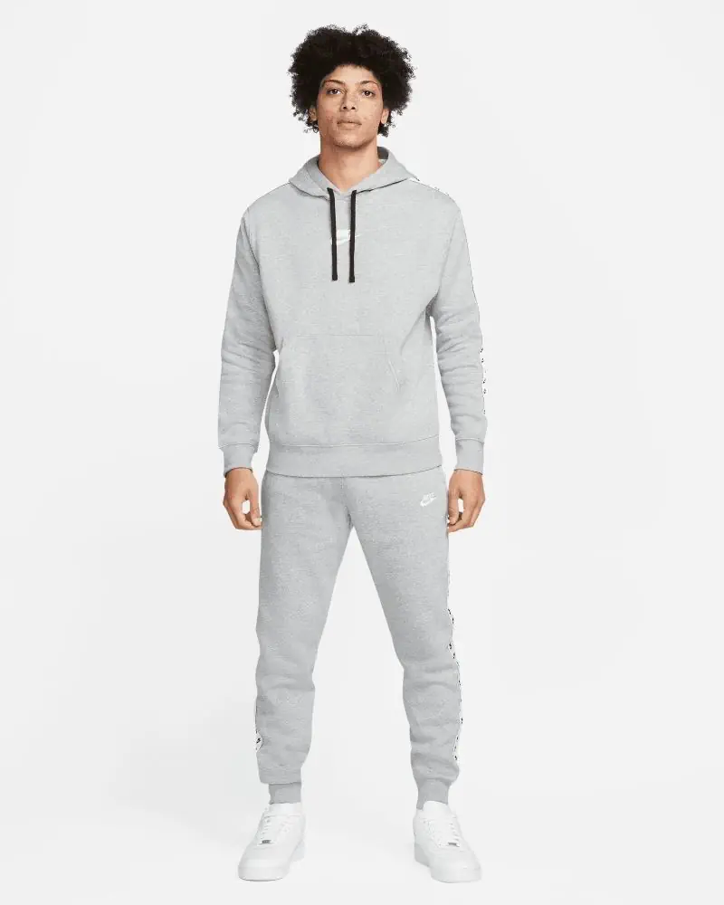 Ensemble de survêtement Nike Sportswear Sport Essentials Gris & Blanc pour homme