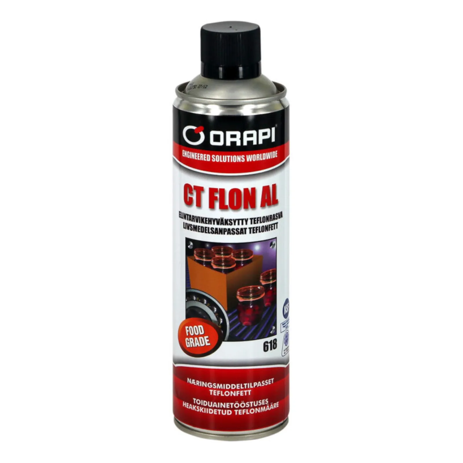 Graisse Téflon® Extrème Pression CT FLON AL- Aérosol 650ML- Orapi 618