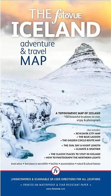 ICELAND ADVENTURE AND TRAVEL MAP