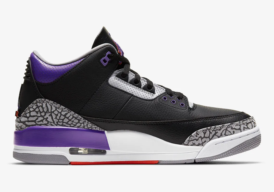 Jordan 3 Retro Black Court Purple