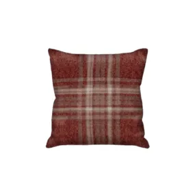 La Maison de Lilo Coussin Féroé Laine Mélangée Rouge/Gris/Taupe