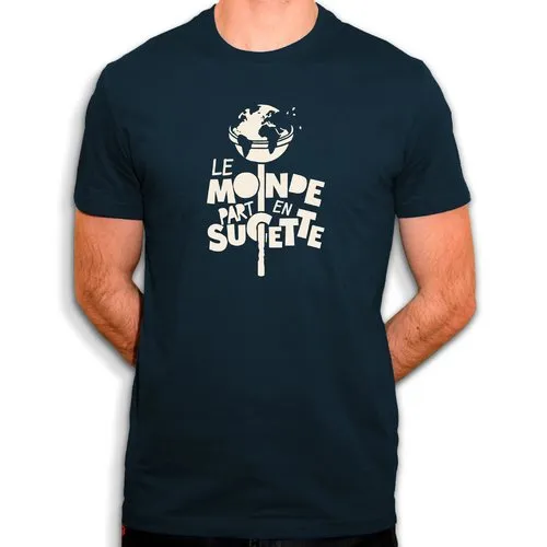 Le monde part en sucette - t-shirt en coton bio - humour et graphisme