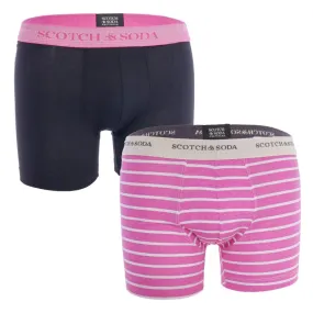 Lot de 2 boxers en coton bio Scotch&Soda - Noir et Rose - Scotch & ...