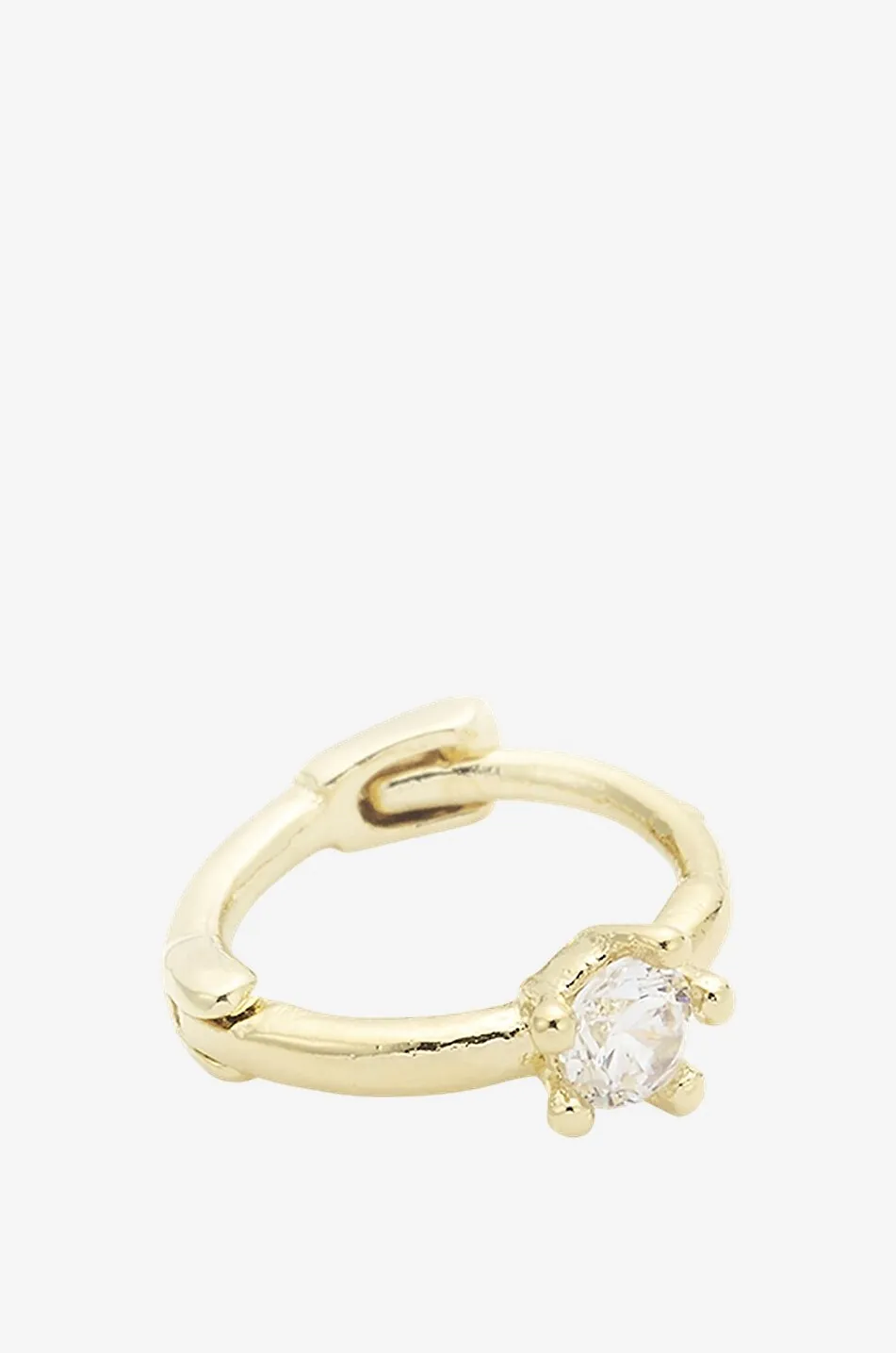 Mono créole dorée avec zircon Celeste Rond