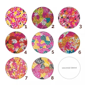 Motif graphique aimanté YAYA 25mm MAUVAISE GRAINE