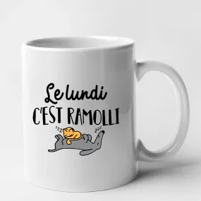 Mug Le lundi c'est ramolli