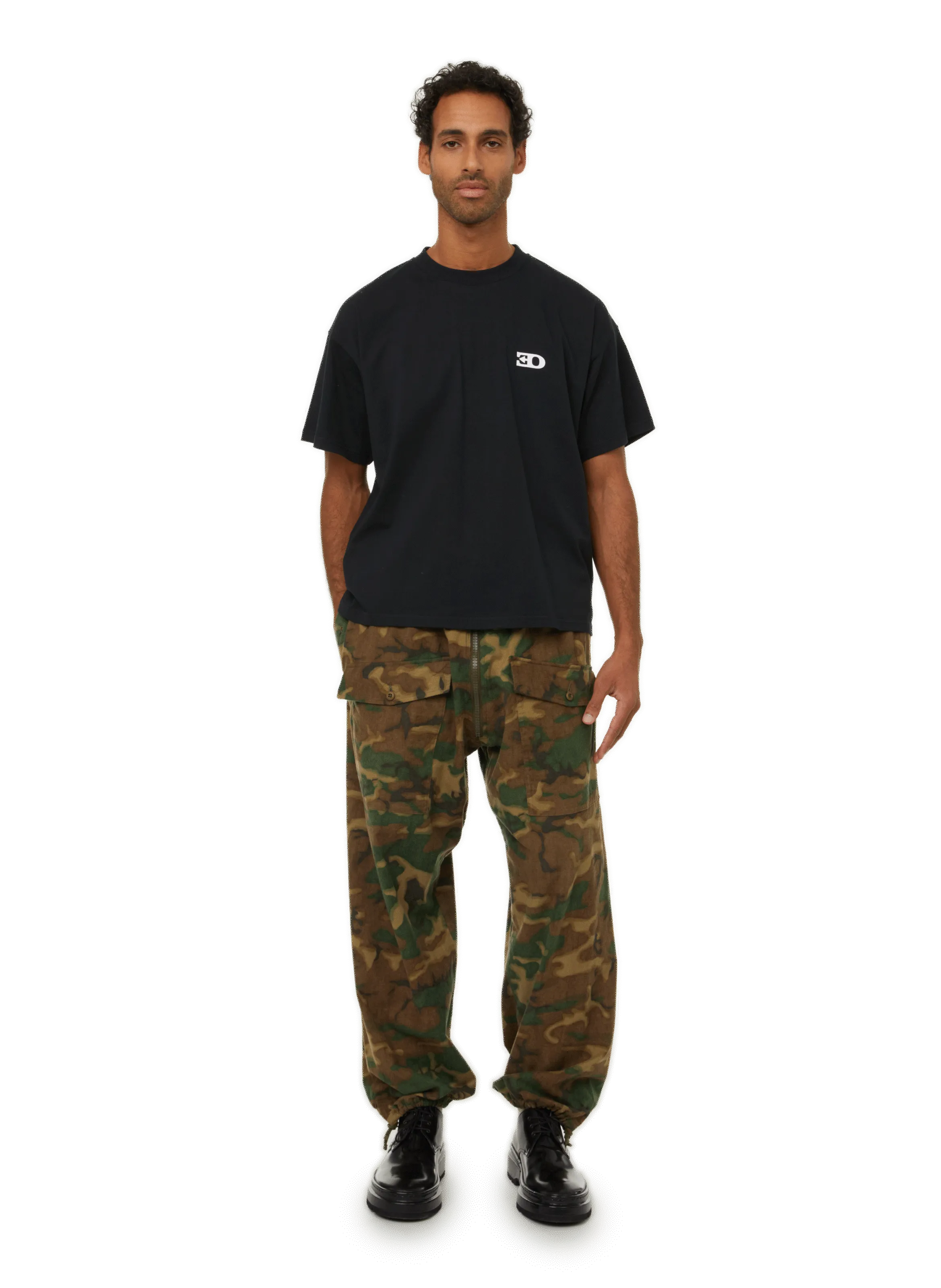 OUEST PARIS  T-shirt en coton - Noir