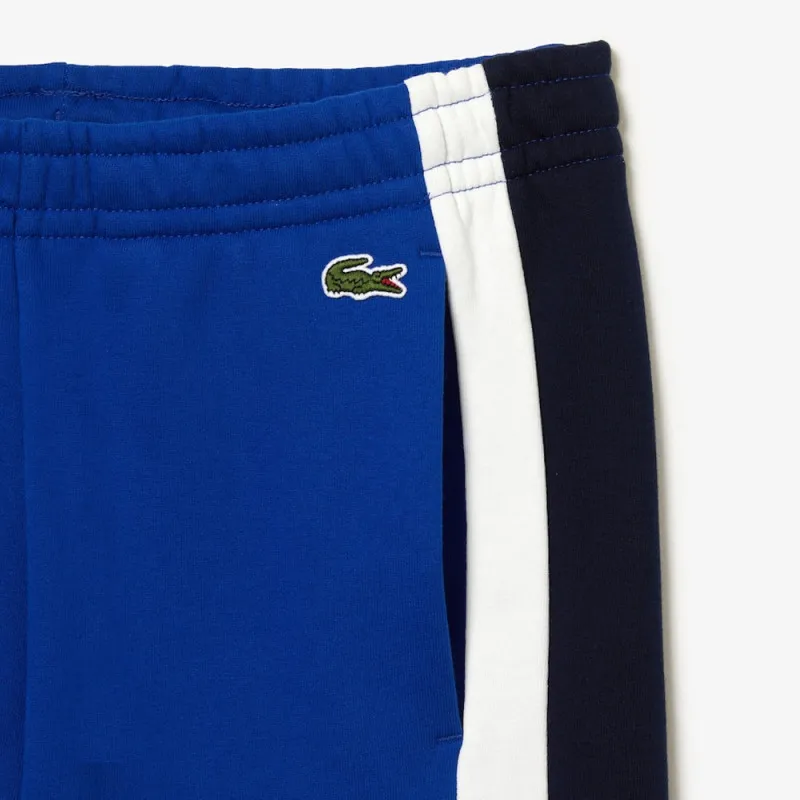 PANTALON DE SURVÊTEMENT COLOR-BLOCK LACOSTE BLEU ET BLEU MARINE