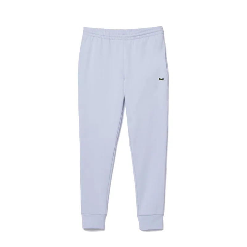 PANTALON DE SURVÊTEMENT HOMME LACOSTE EN MOLLETON DE COTON BIOLOGIQUE BLEU CLAIR