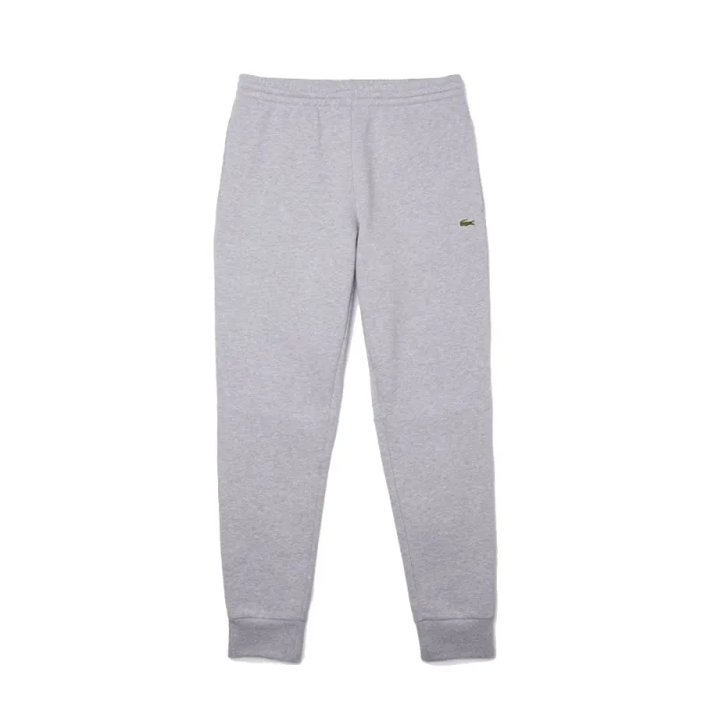 PANTALON DE SURVÊTEMENT HOMME LACOSTE EN MOLLETON DE COTON BIOLOGIQUE GRIS