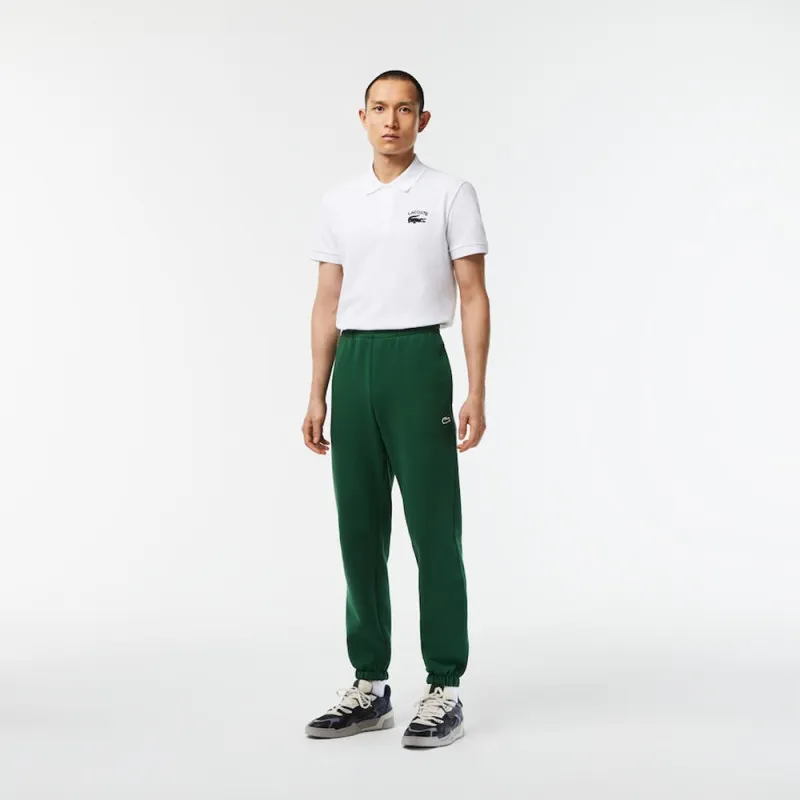 PANTALON DE SURVÊTEMENT HOMME LACOSTE EN MOLLETON GRATTÉ VERT