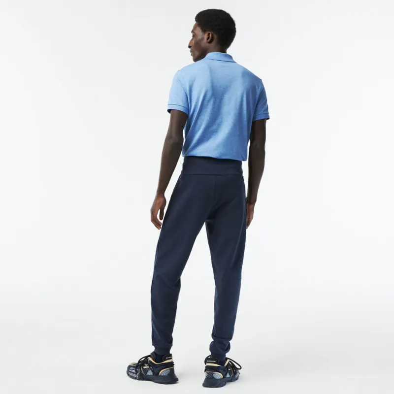 PANTALON DE SURVÊTEMENT HOMME LACOSTE SLIM FIT EN DOUBLE-FACE BLEU MARINE