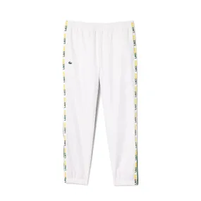 PANTALON DE SURVÊTEMENT LACOSTE TENNIS SPORTSUIT DOUBLÉ BLANC ET VERT