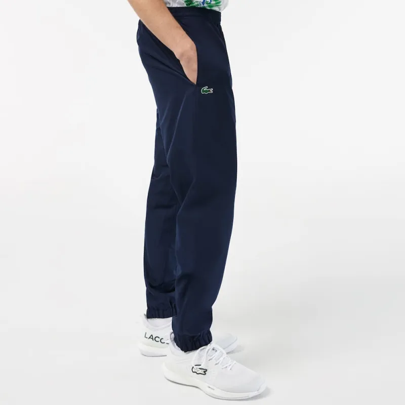 PANTALON DE SURVÊTEMENT UNI LACOSTE SPORT EN TISSU LEGER BLEU MARINE