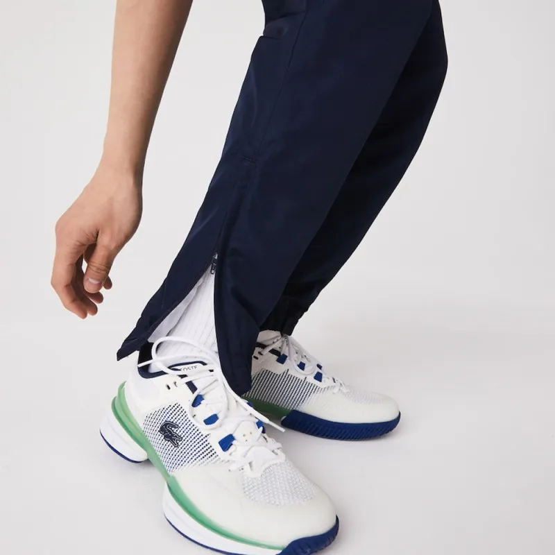 PANTALON DE SURVÊTEMENT UNI LACOSTE SPORT EN TISSU LEGER BLEU MARINE