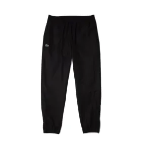 PANTALON DE SURVÊTEMENT UNI LACOSTE SPORT EN TISSU LEGER NOIR