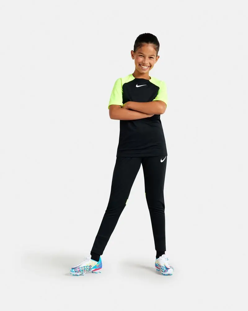 Pantalon de survêtement Nike Academy Pro Noir & Jaune Fluo pour enfant