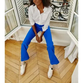 Pantalon SONNY T bleu ocean en coton | 3 Suisses