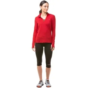 RON Hill Veste thermique Core Thermal à 1/2 fermeture éclair pour femme Rouge